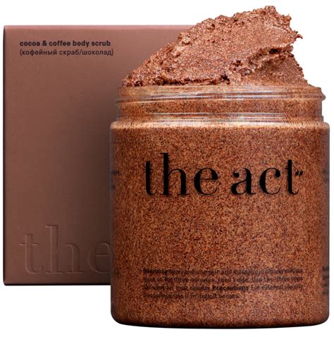 Кофейный скраб для тела «Шоколад» The Act Cocoa & Coffee Body Scrub ...
