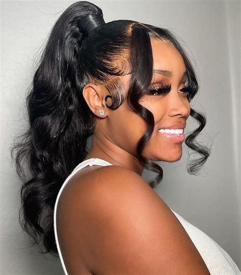 black ponytail hairstyles