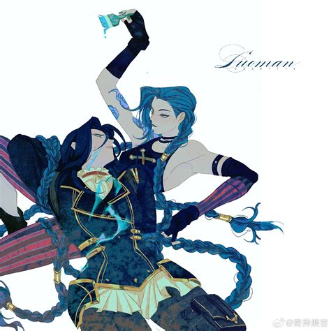 jinx, caitlyn, arcane jinx, and arcane caitlyn (league of legends and 1