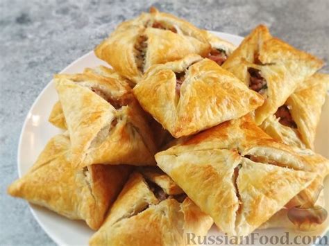 Пирожки из слоеного теста, рецепты на RussianFood.com: 303 рецепта