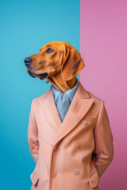 Premium Photo | Photography of a Bloodhound Pointer in Suit