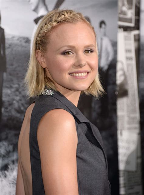 Download Alison Pill captivating in a red dress. Wallpaper | Wallpapers.com