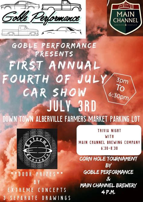 Family Friendly Car Show and Corn Hole Tournament, Main Channel Brewing