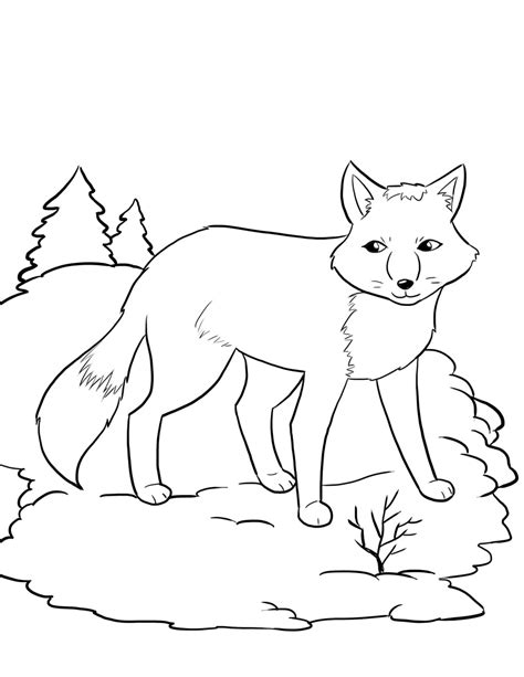 Free Printable Fox Coloring Pages For Kids