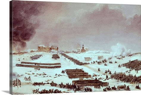 Battle of Eylau, between the armies of Napoleon and Russia, Feb. 7-8 ...
