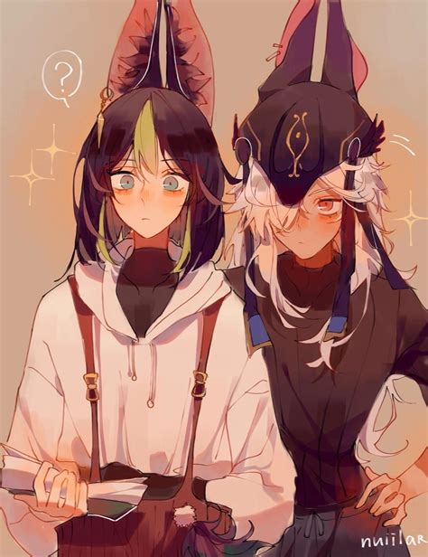 Сайно и Тигнари | Schwertkunst, Fan fiction, Augenfarbe