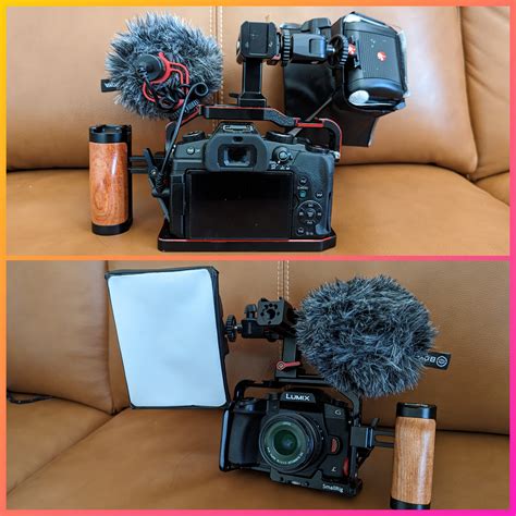 My M43 setup for home family photos and vid. Lumix G8/85/80, Smallrig