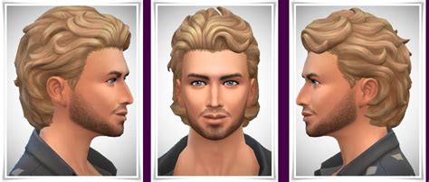 Birksches sims blog: Swept Back with Neck Hair - Sims 4 Hairs | Sims 4 ...