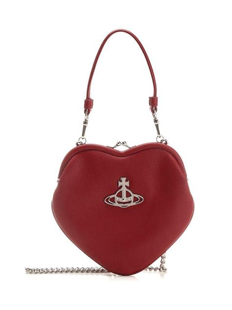 Vivienne Westwood Belle Heart Shape Clutch Bag in Red | Lyst UK