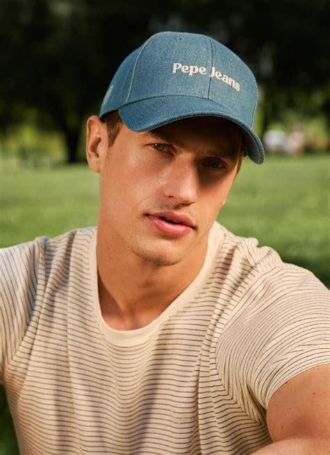 Бейсболка PEPE JEANS LONDON PM040541-000 мужская, цвет голубой, Б/Р ...