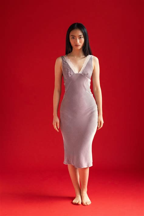 JULIA SLIP DRESS {PLATINUM} – SLEEPING WITH JACQUES