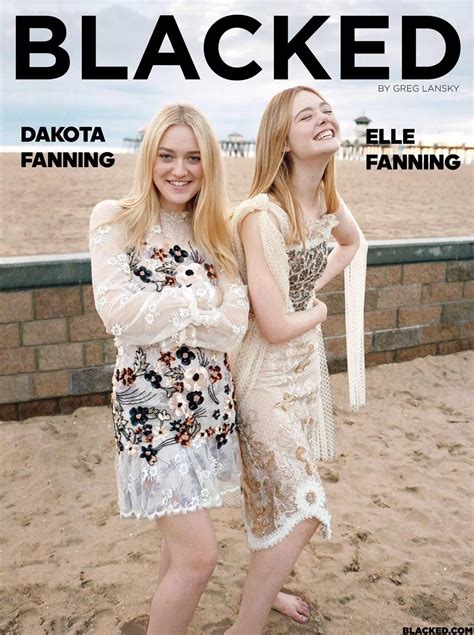 Dakota Fanning and Elle Fanning for Blacked | Scrolller