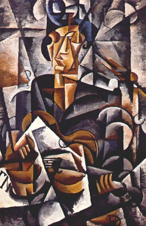 Художник - Любовь Сергеевна Попова, картина «Дама с гитарой» | Cubism ...