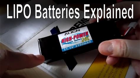 Simple overview of the LIPO battery (LIPO Explained - mAh, C rating etc ...