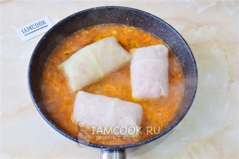 Замороженные голубцы на сковороде (готовые) — рецепт с фото пошагово