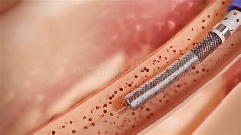 Balloon Angioplasty Minimally Invasive Procedure Stock Illustration ...