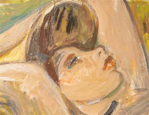 André Planson (1898-1981) – Femme nue alanguie dans un champ de blé