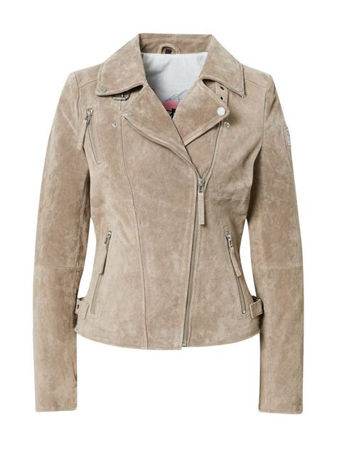 Freaky Nation Lederjacke (1-St), Druckknopfverschluss