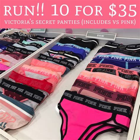 RUN! 10 For $35 Victoria's Secret Panties (Includes VS Pink) - Deal