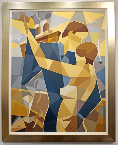 Cubist Contemporary Painting Dancing Couple | Modernism