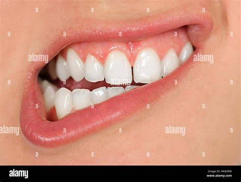 Opened mouth with teeth Stock Photo - Alamy