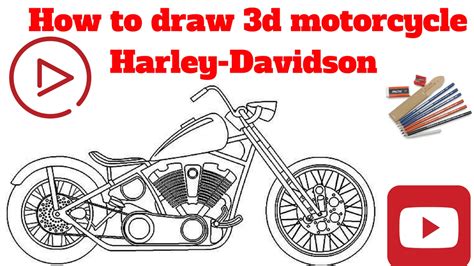 Harley Davidson Sketch at PaintingValley.com | Explore collection of Harley Davidson Sketch