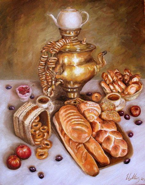 samovar | Food illustrations, Food painting, Art painting oil