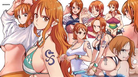 aosora5088 one piece nami ass bikini bikini top bra character design no