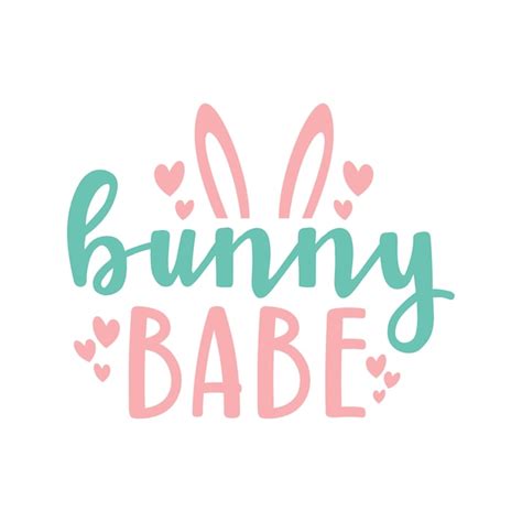 bunny babe vetor premium