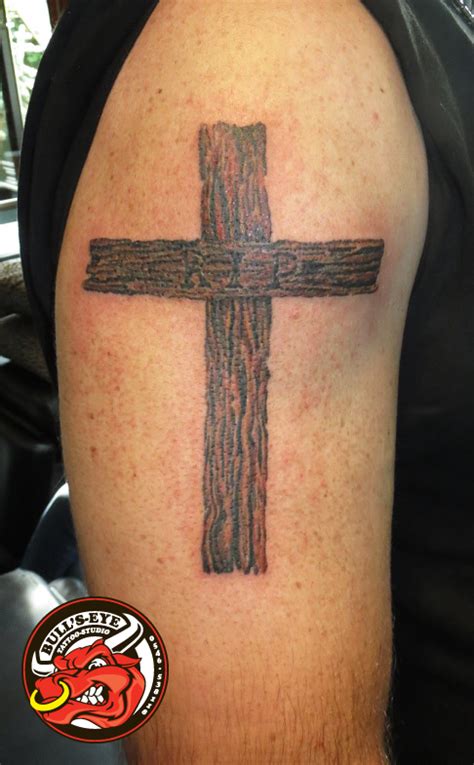 wood cross Tattoo by BullseyeTattoo on DeviantArt