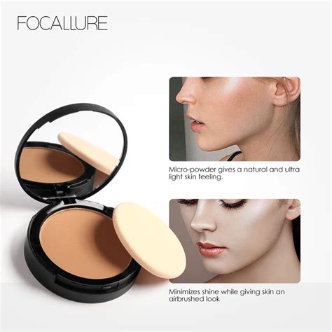 FOCALLURE, минеральная пудра для лица, контроль масла, натуральный ...