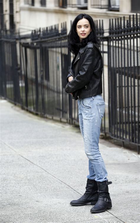 KRYSTEN RITTER on the Set of Jessica Jones in New York 09/20/2017