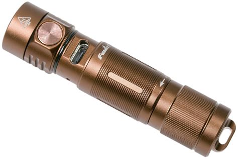 Fenix E05R rechargeable keychain flashlight, brown | Advantageously ...