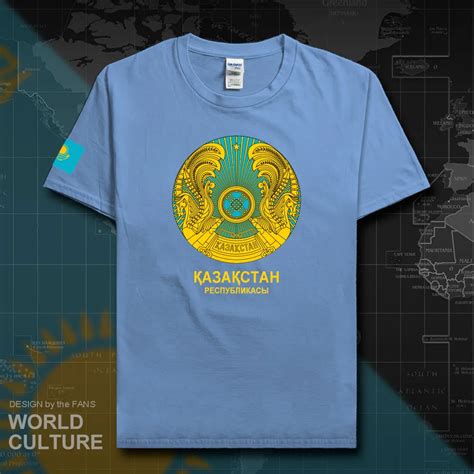 Kazakhstan men t shirt 2018 jerseys nation cotton t shirt meeting ...