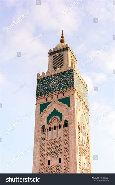 Minaret Hassan Ii Mosque Grande Mosquee Stock Photo (Edit Now) 421233337