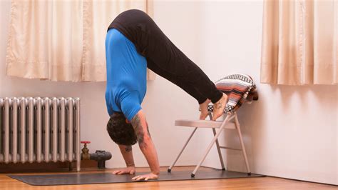 Use a Chair to Progress Toward a Handstand Press!