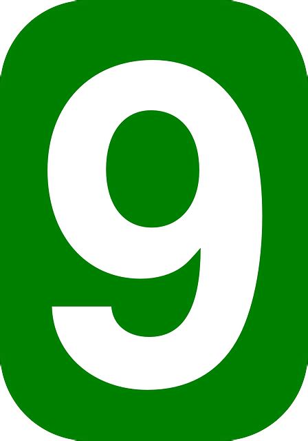Download Nine, 9, Rounded. Royalty-Free Vector Graphic - Pixabay