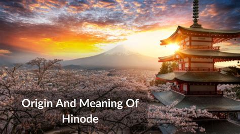 origin  meaning  hinode japan