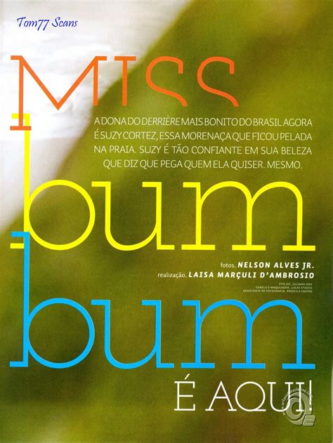 Fotos Sexy Suzy Cortez Miss Bumbum Dezembro