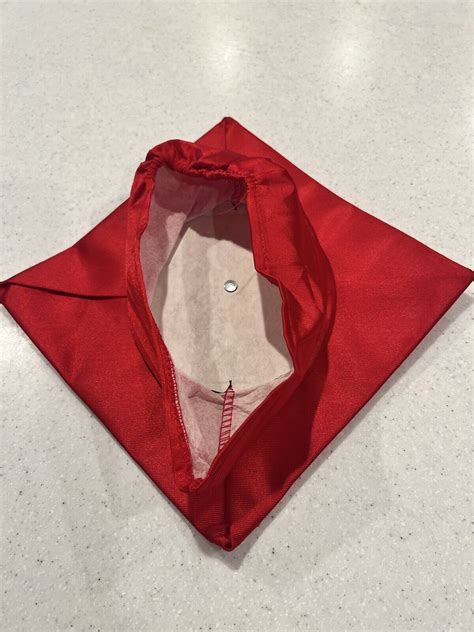 Red Graduation Cap and Gown 52" Tall UNISEX Front Zip - Gem