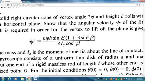 A solid right circular cone of vertex angle 2 | Chegg.com