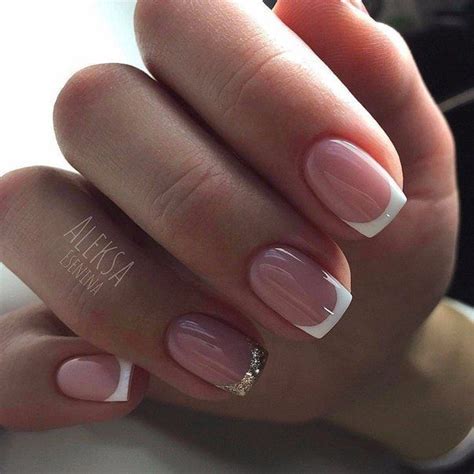Домашний маникюр | Дизайн ногтей новинки | French manicure acrylic ...