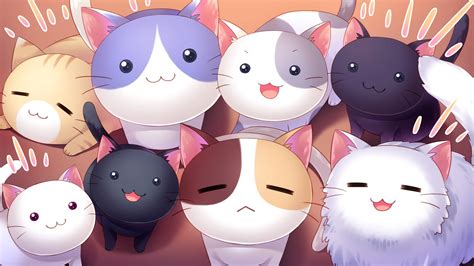 [200+] Anime Cat Wallpapers | Wallpapers.com