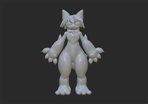Kemono Furry 3D Full Body Base Model 3D model | CGTrader