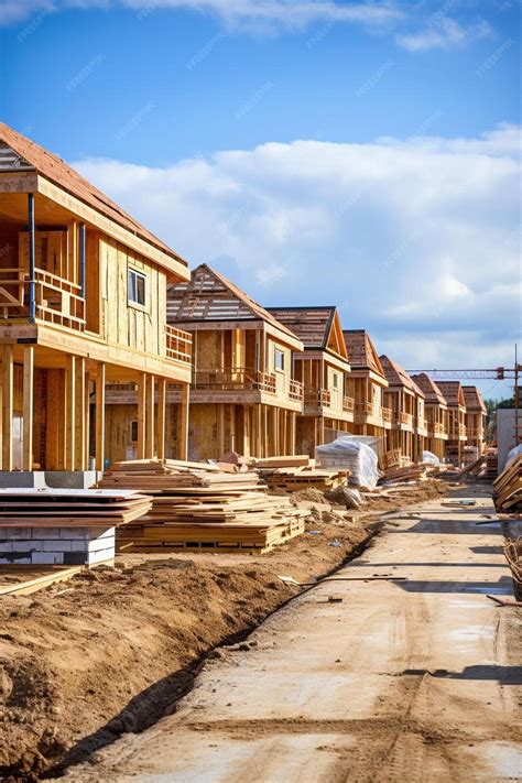 Premium AI Image | new housing development building houses for