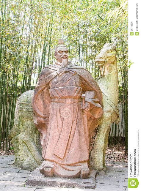 Liu Bei Statue at Zhaohua Ancient Town. a Famous Historic Site in ...