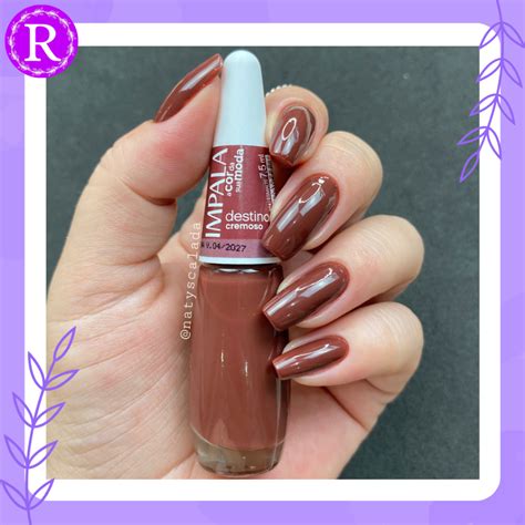 Esmalte Marrom Da Moda - Esmalte Impala Destinos Coleção A Cor Da Sua Moda Cremoso 7,5ml ...
