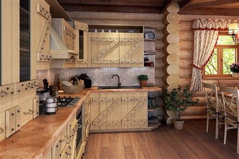 Планировка кухни на даче - 91 фото