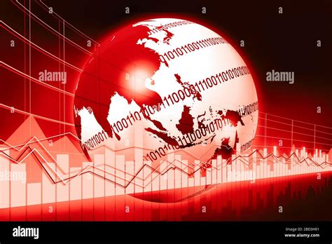 Global business chart Stock Photo - Alamy
