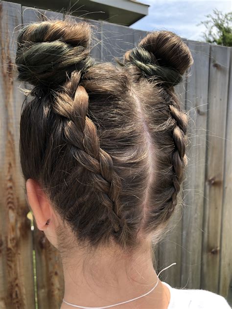 braided buns for black hair 2